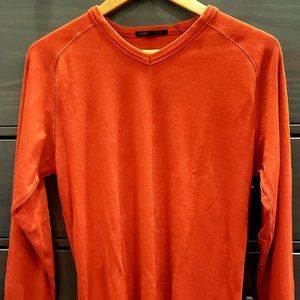Orange Banana Rep LS V-Shirt (Med)